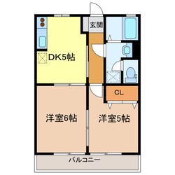 ベルメゾン８Ａの物件間取画像